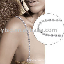 single row clear rhinestone bra strap